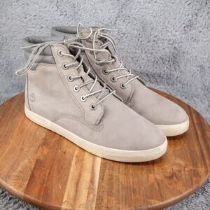 Timberland Dausette A1H26 Womens 9 Gray Nubuck Leather High Top Boots